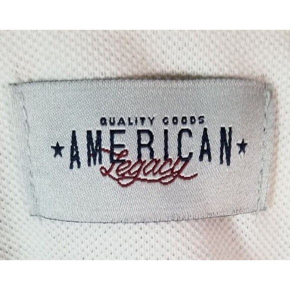 NEW Red Head American Legacy Flag Polo Shirt Red White Blue Short Sleeve Size XL - Picture 4 of 5
